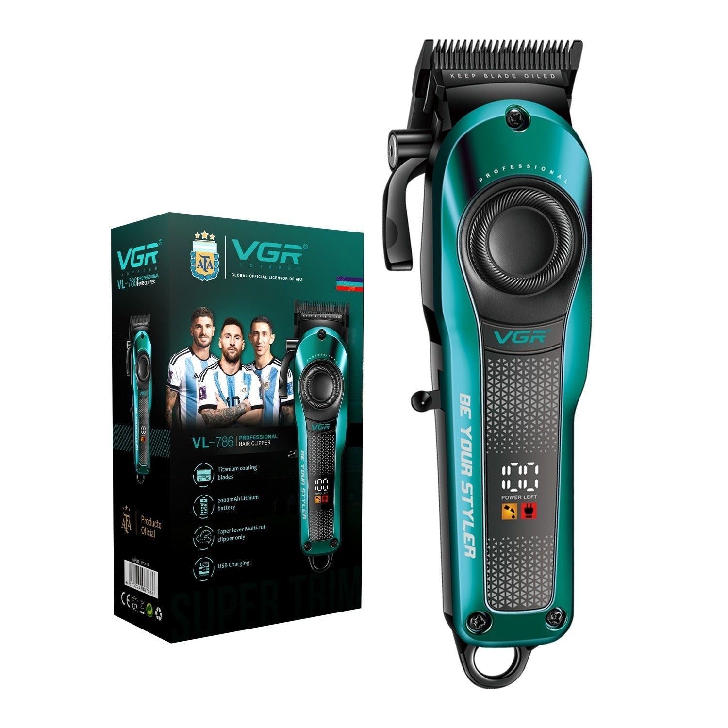 VGR VL-786 Professional Hair Clipper for Barbers & Salons