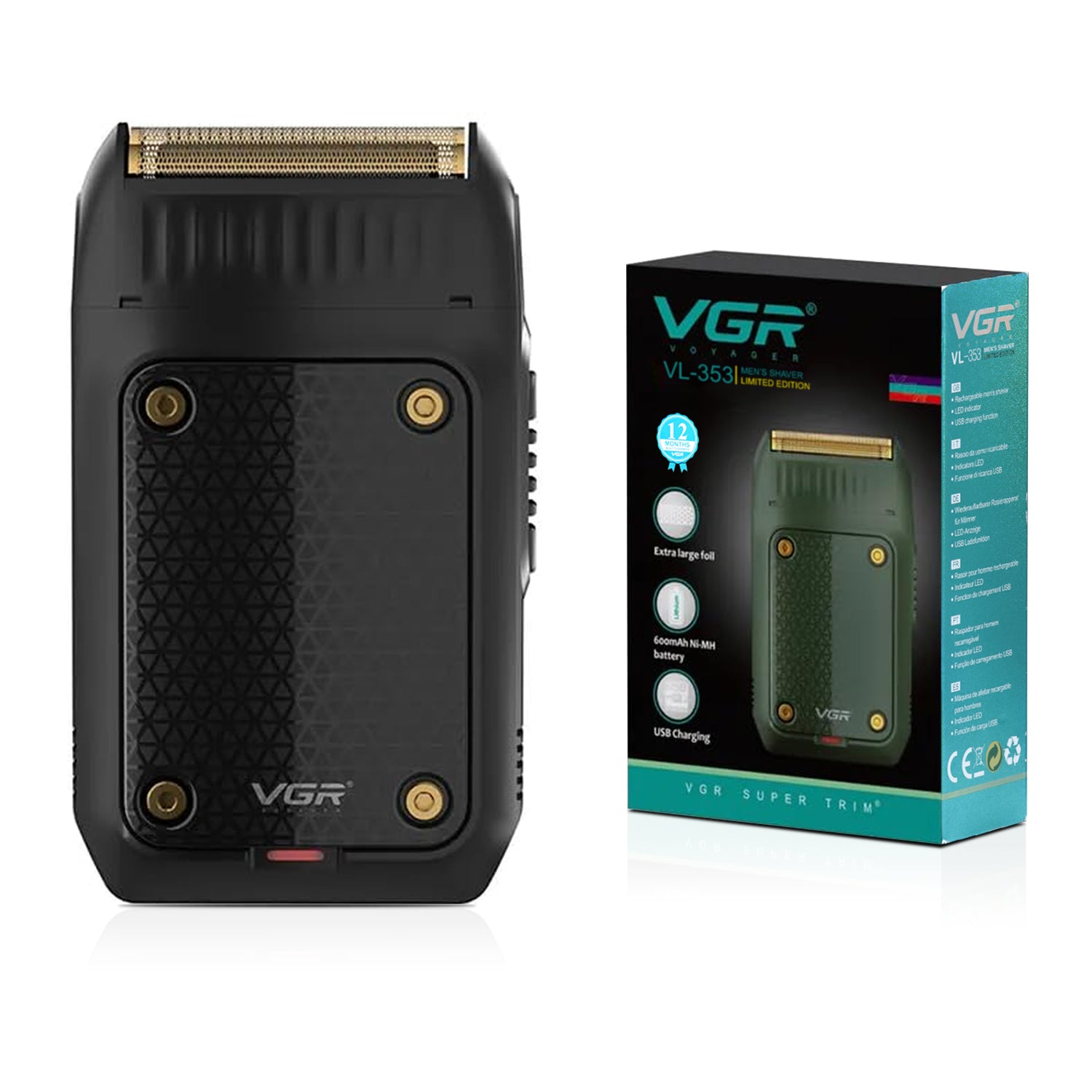 VGR V-353 Limited Edition 2 In 1 Beard Shaver For Men