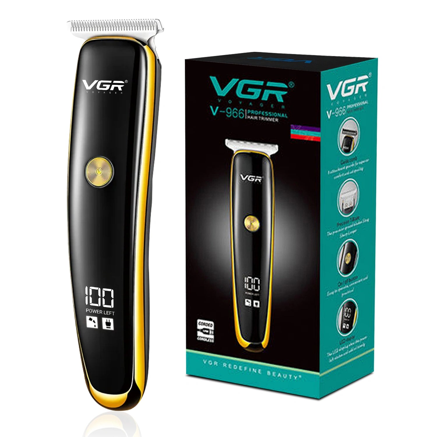 VGR V-966 Hair Trimmer for Men: Premium Grooming Tool for Smooth, Precise Cuts