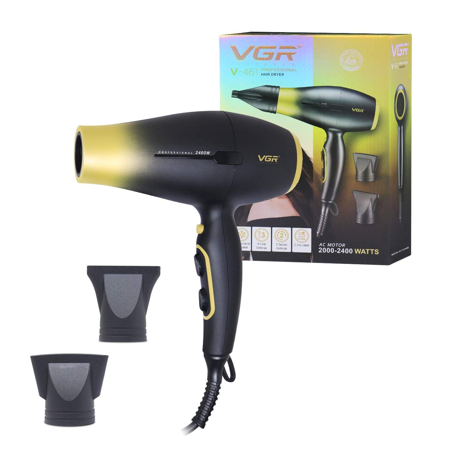 VGR V-461 Professional Hair Dryer for Women & Men 2400 Watts