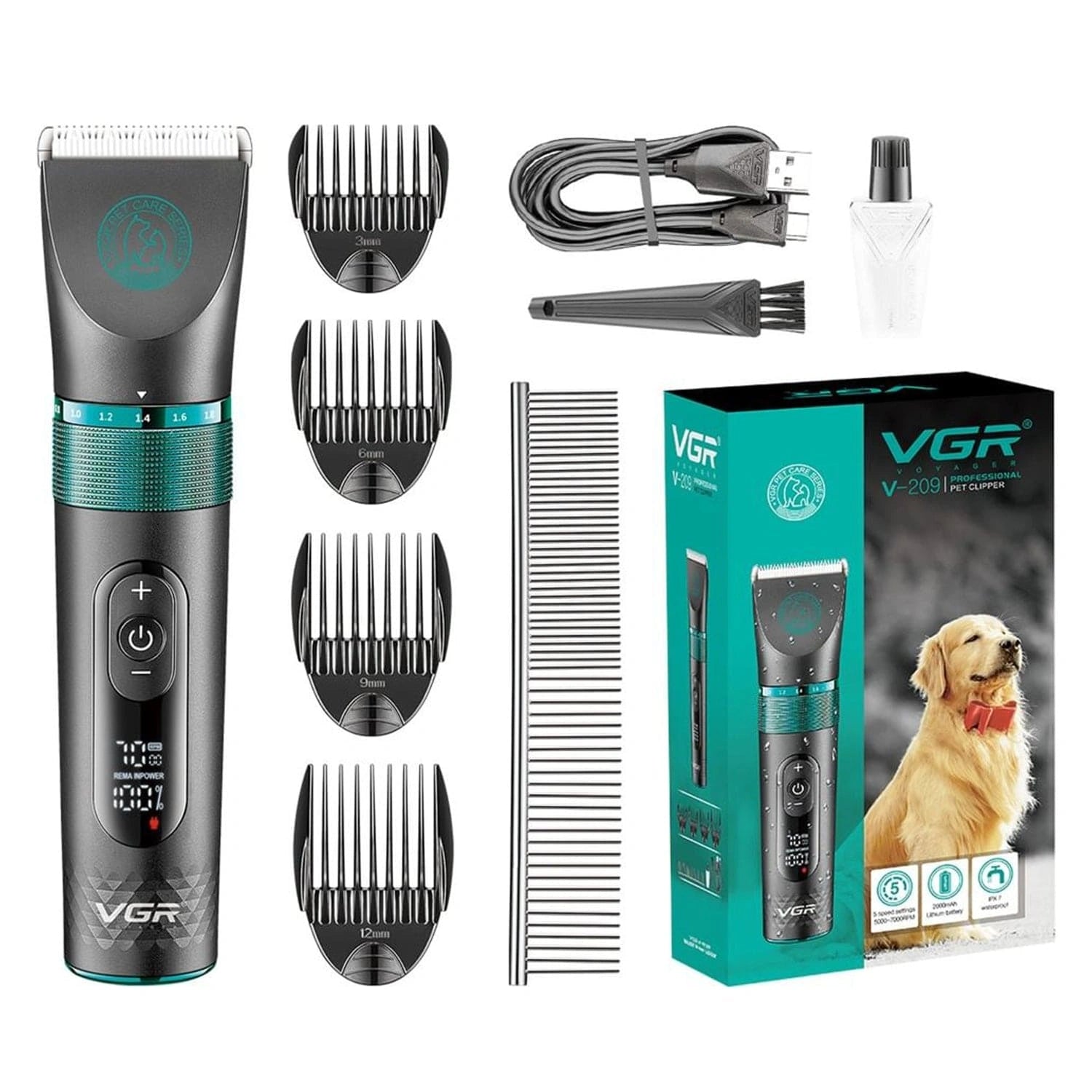 VGR V-209 Professional Pet Hair Clipper