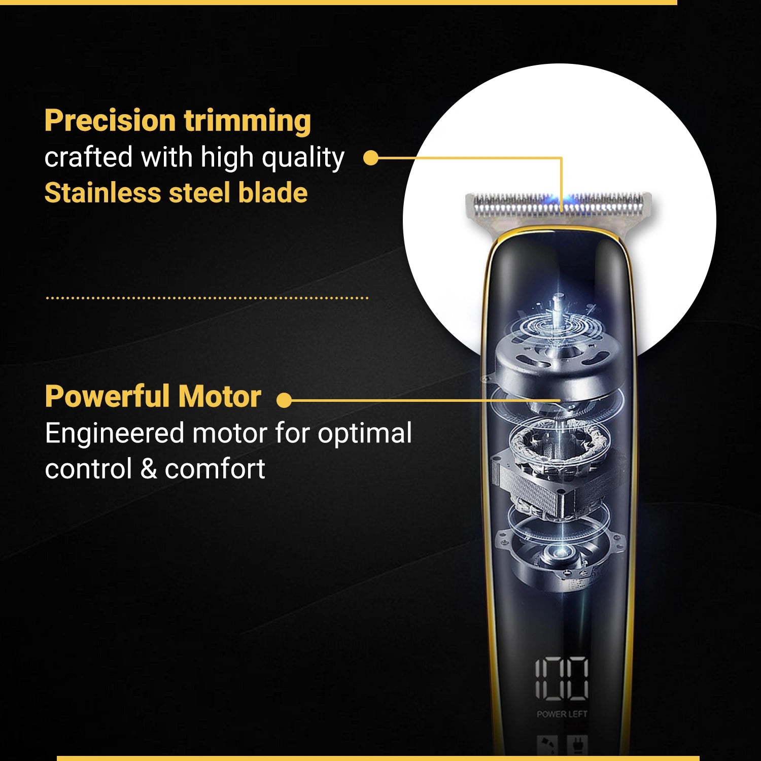 VGR V-966 Hair Trimmer for Men: Premium Grooming Tool for Smooth, Precise Cuts