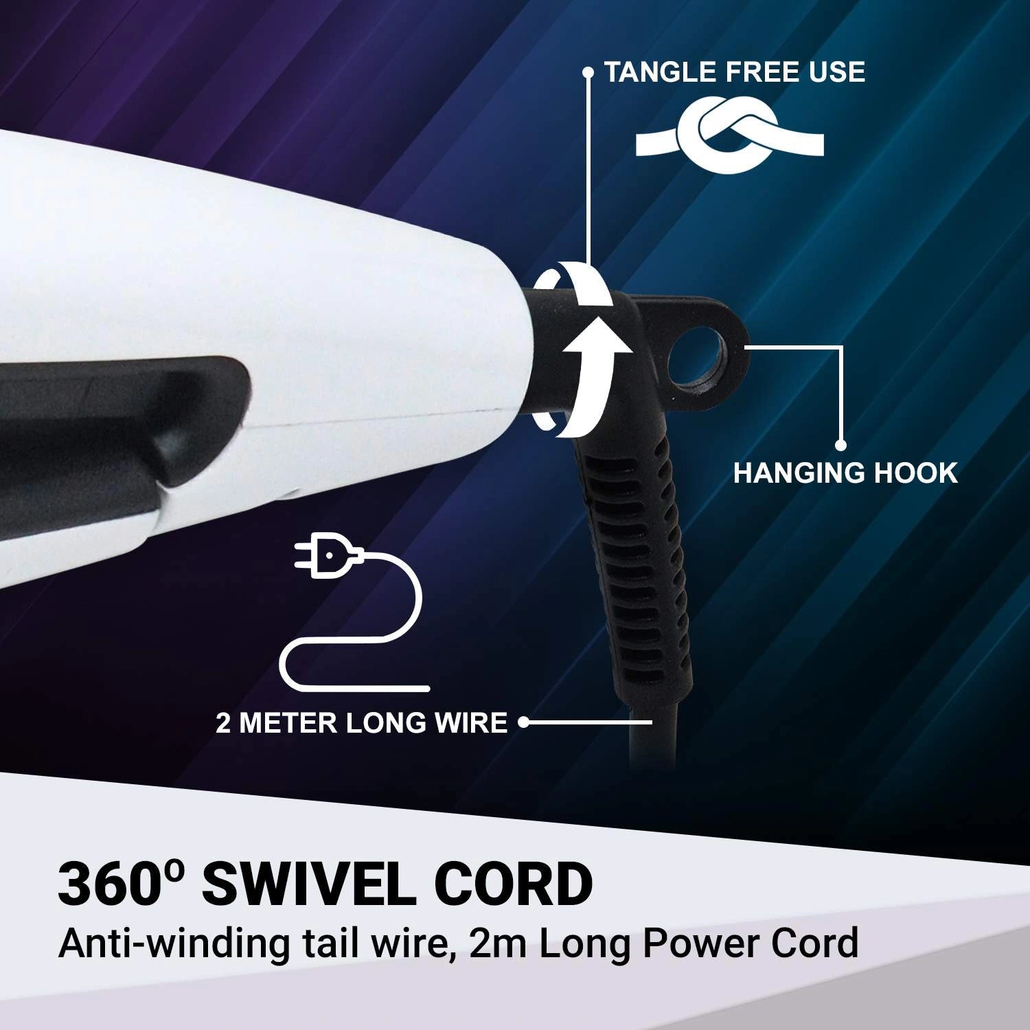 VGR V-511 Hair Straightener For Women, White