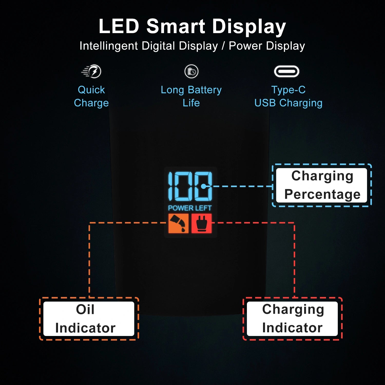 VGR V-937 Hair Trimmer For Men, Black