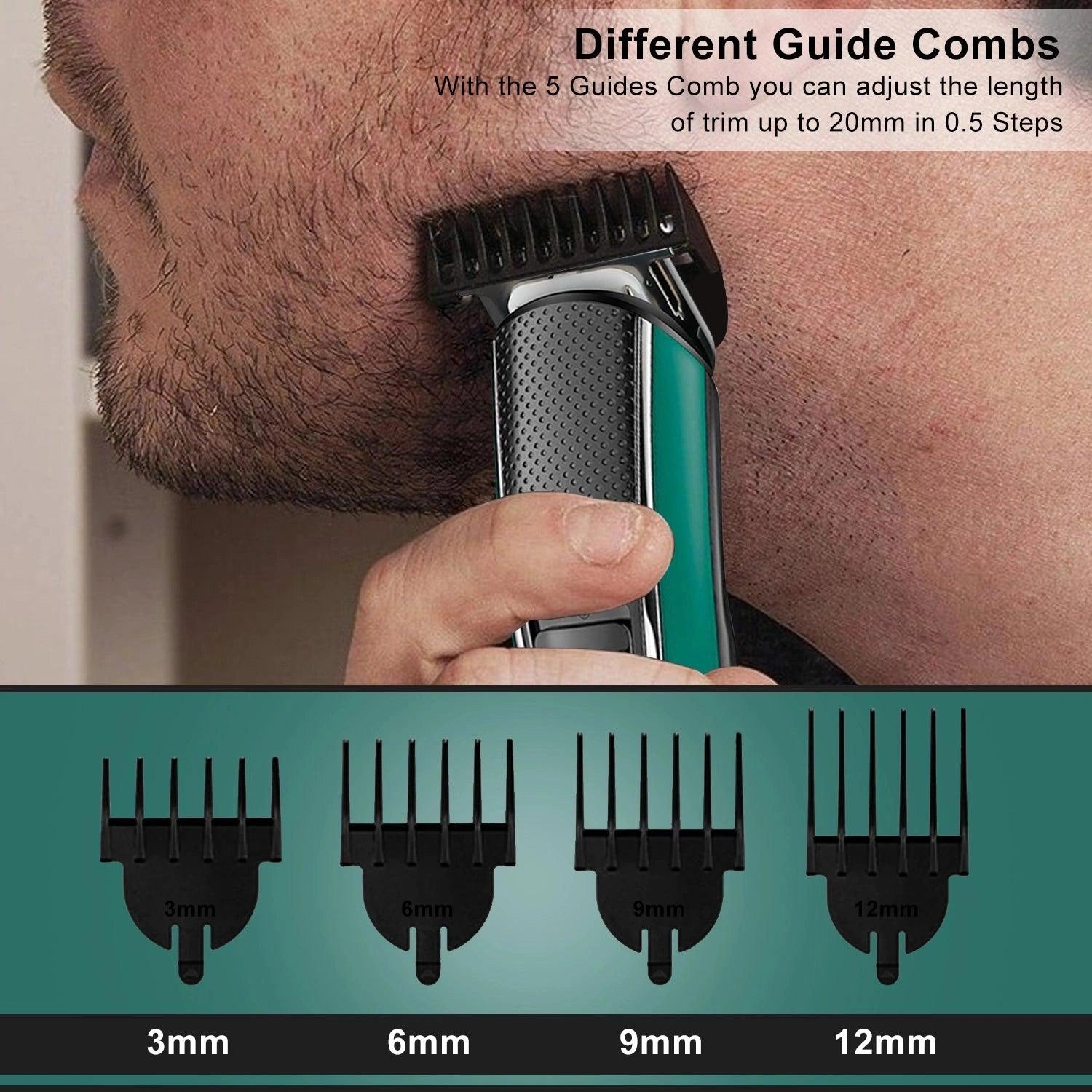 VGR V-176 Hair Trimmer For Men, Green