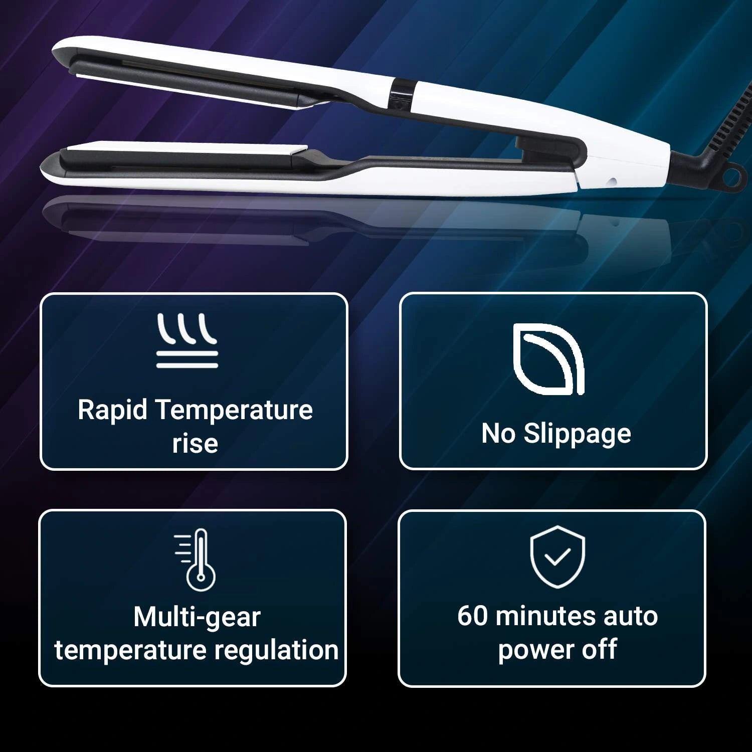 VGR V-511 Hair Straightener For Women, White