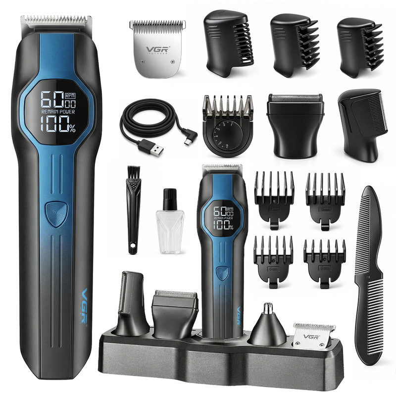 VGR V-173 Professional Grooming Kit with 210 Min Runtime, Blue
