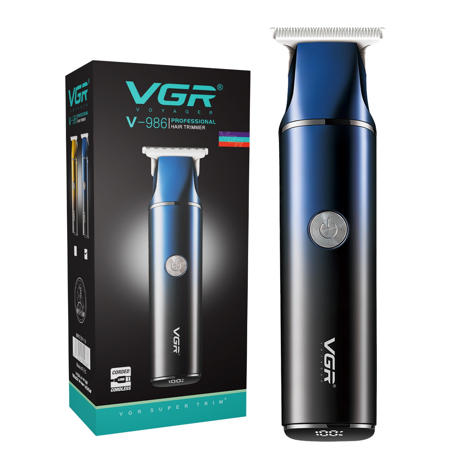 VGR V-986 Professional T-Blade Hair Trimmer – Sharp, Durable Blades for Precise Haircuts and Styles