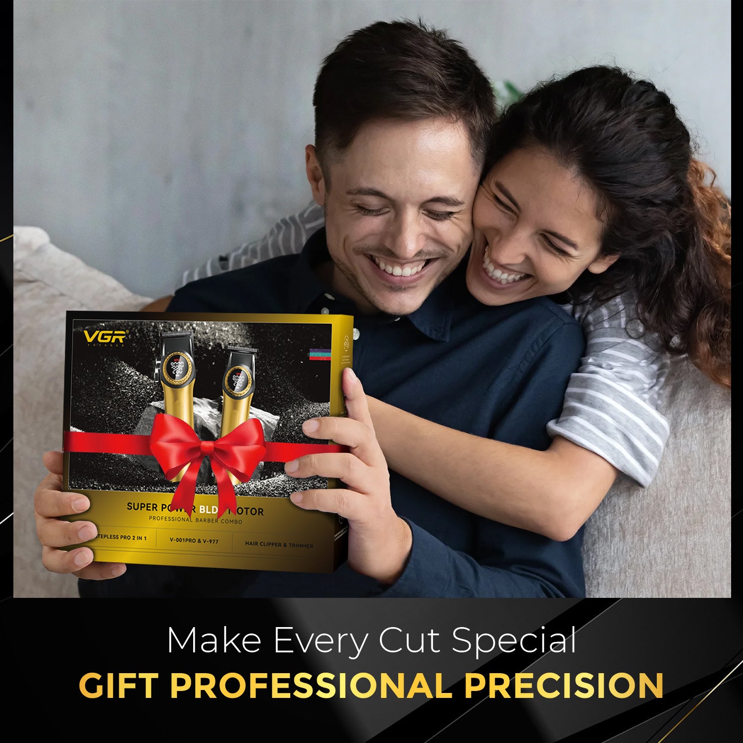 VGR V-001PRO & V-977 Professional Barber Combo