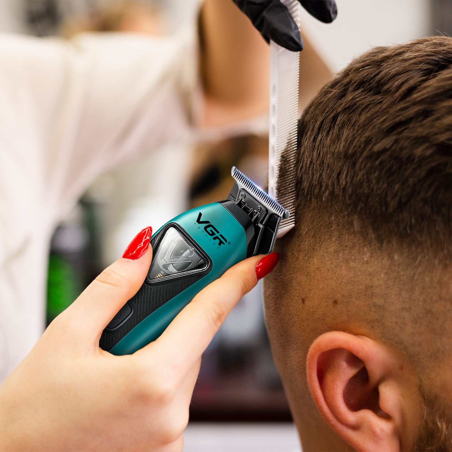 VGR V-035T Professional Hair Trimmer with 9000 RPM Vector Motor