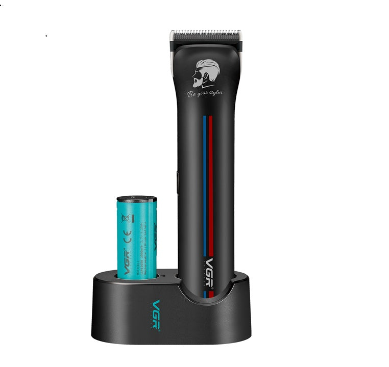 VGR V-160 Professional Hair Clipper with 220 Min Runtime, Black