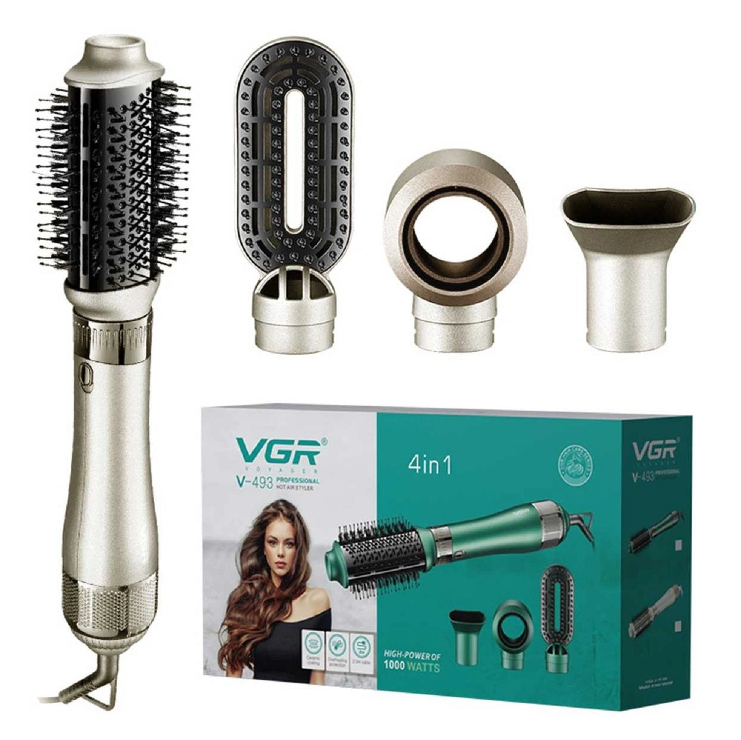 VGR V-493 (4 In 1 )Hot Air Styler For Women
