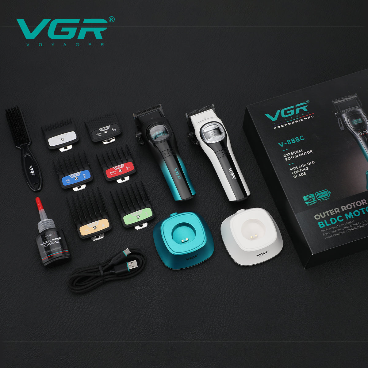 VGR V-888C Professional Hair Clipper for Salon & Men