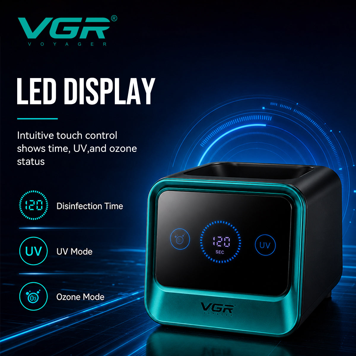 VGR V-841 Sterilizer Machine, Green & Black