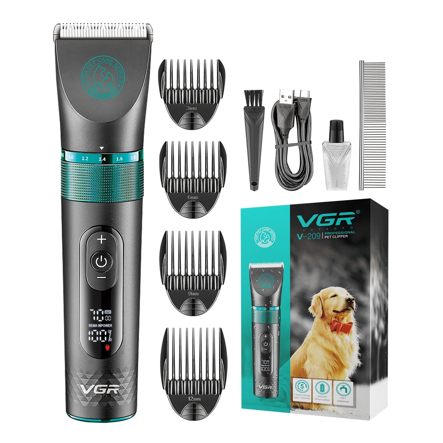 VGR V-209 Professional Pet Hair Clipper