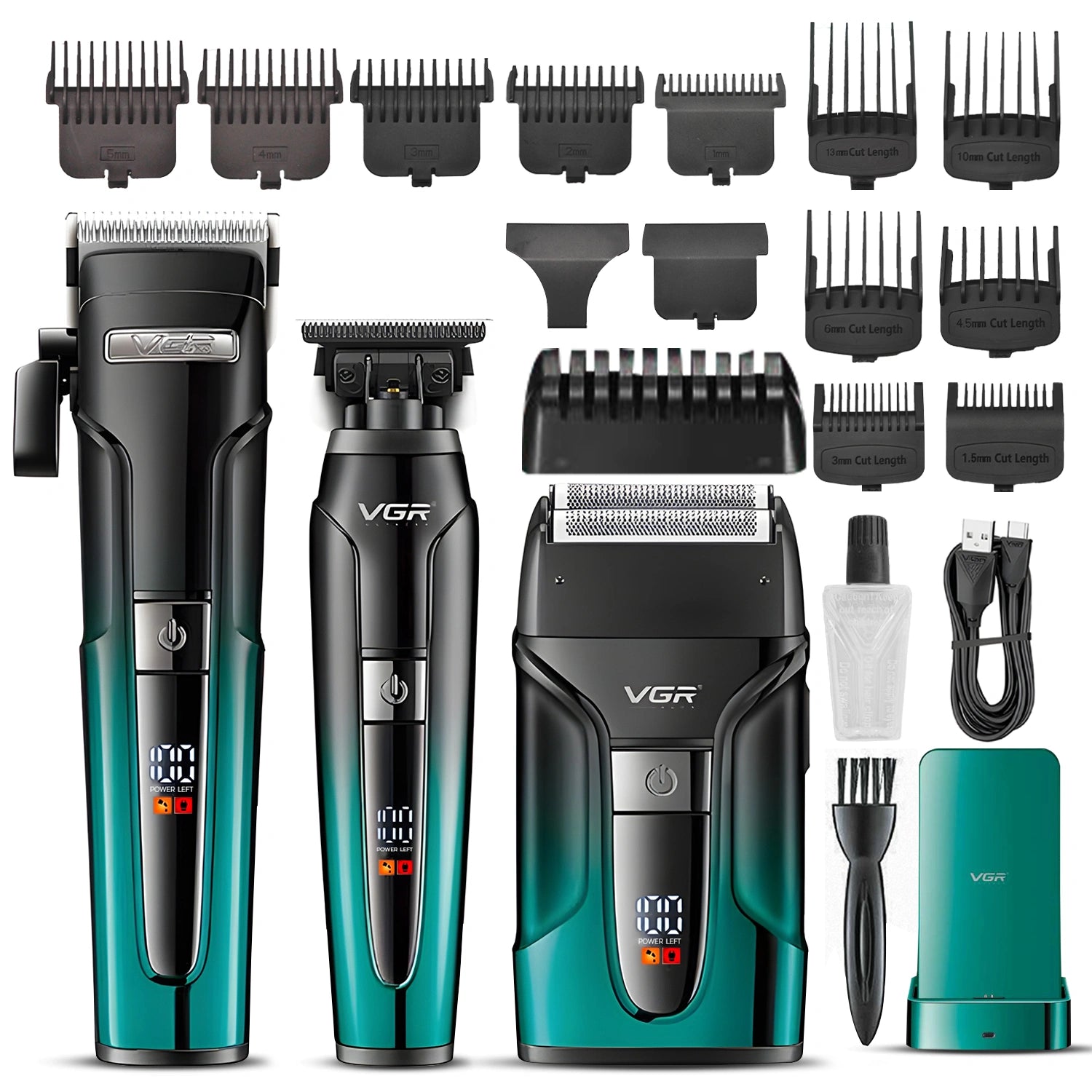 VGR V-694 Professional Salon Quality Rechargeable Combo Kit
