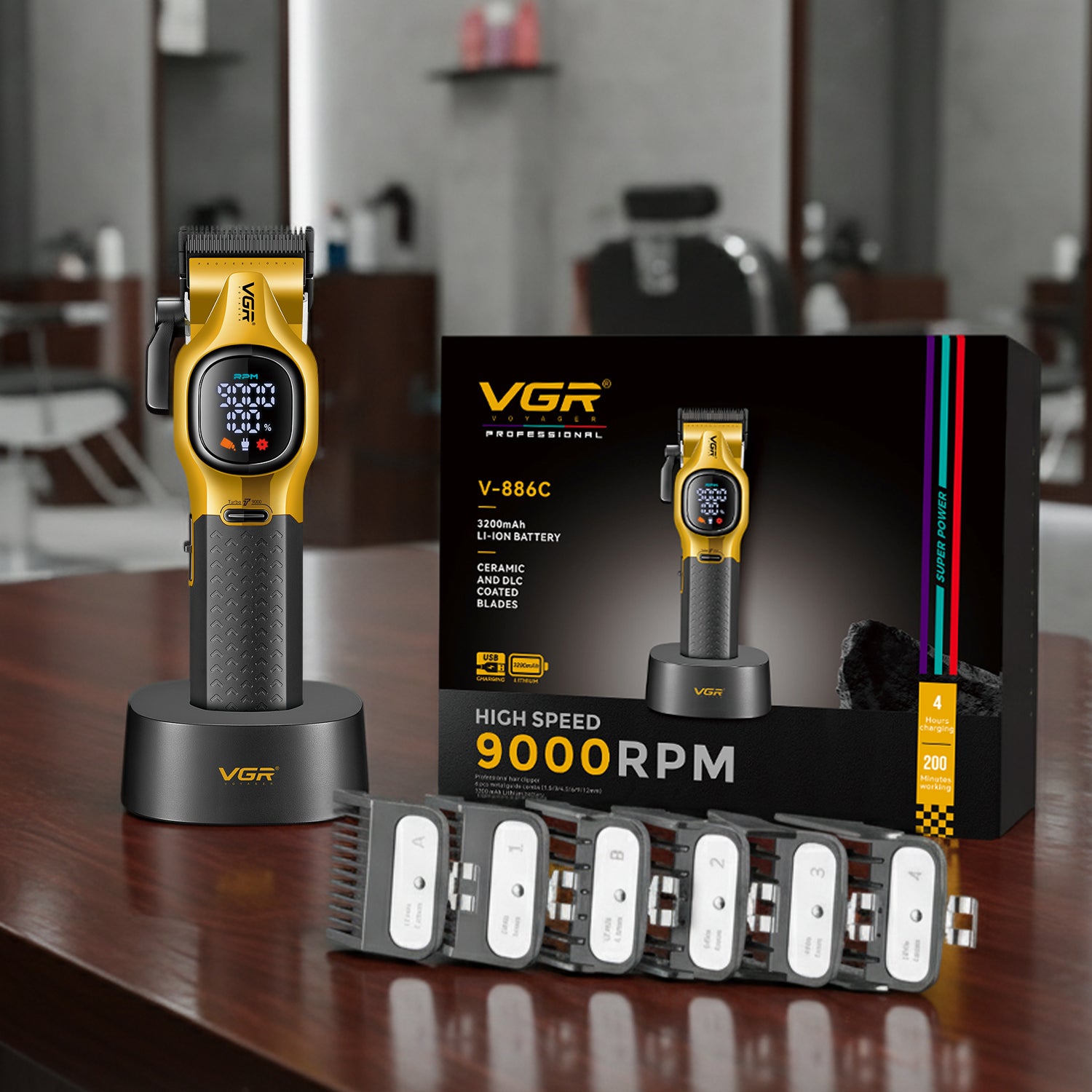 VGR V-886C Professional Hair Clipper