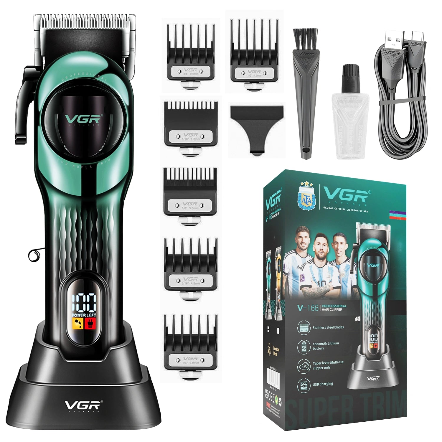 VGR V-166 Professional Hair Clipper for Salon Professionals and Personal Use