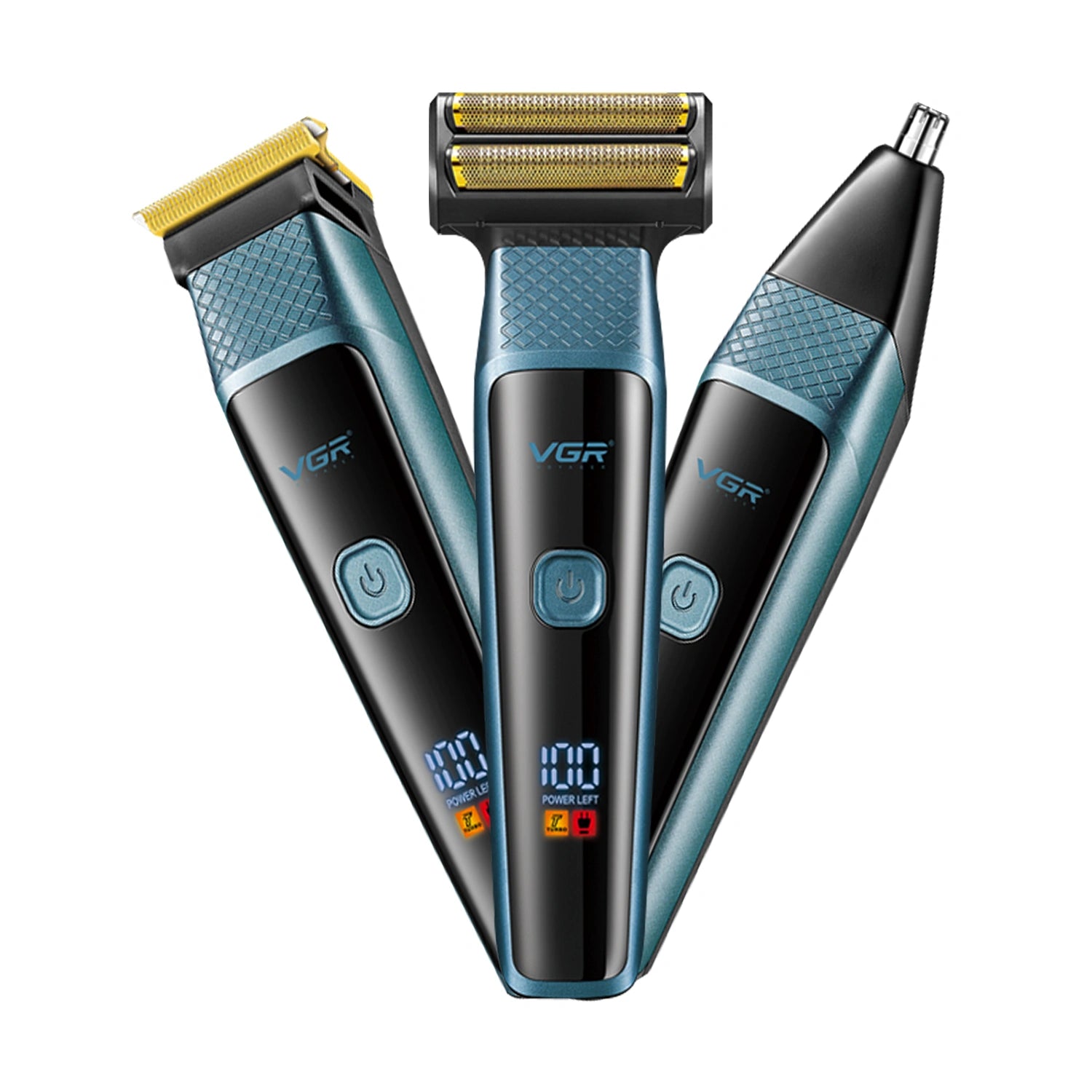 VGR VL-366 Limited Edition Professional 3 in 1 Grooming Kit, (Gold)