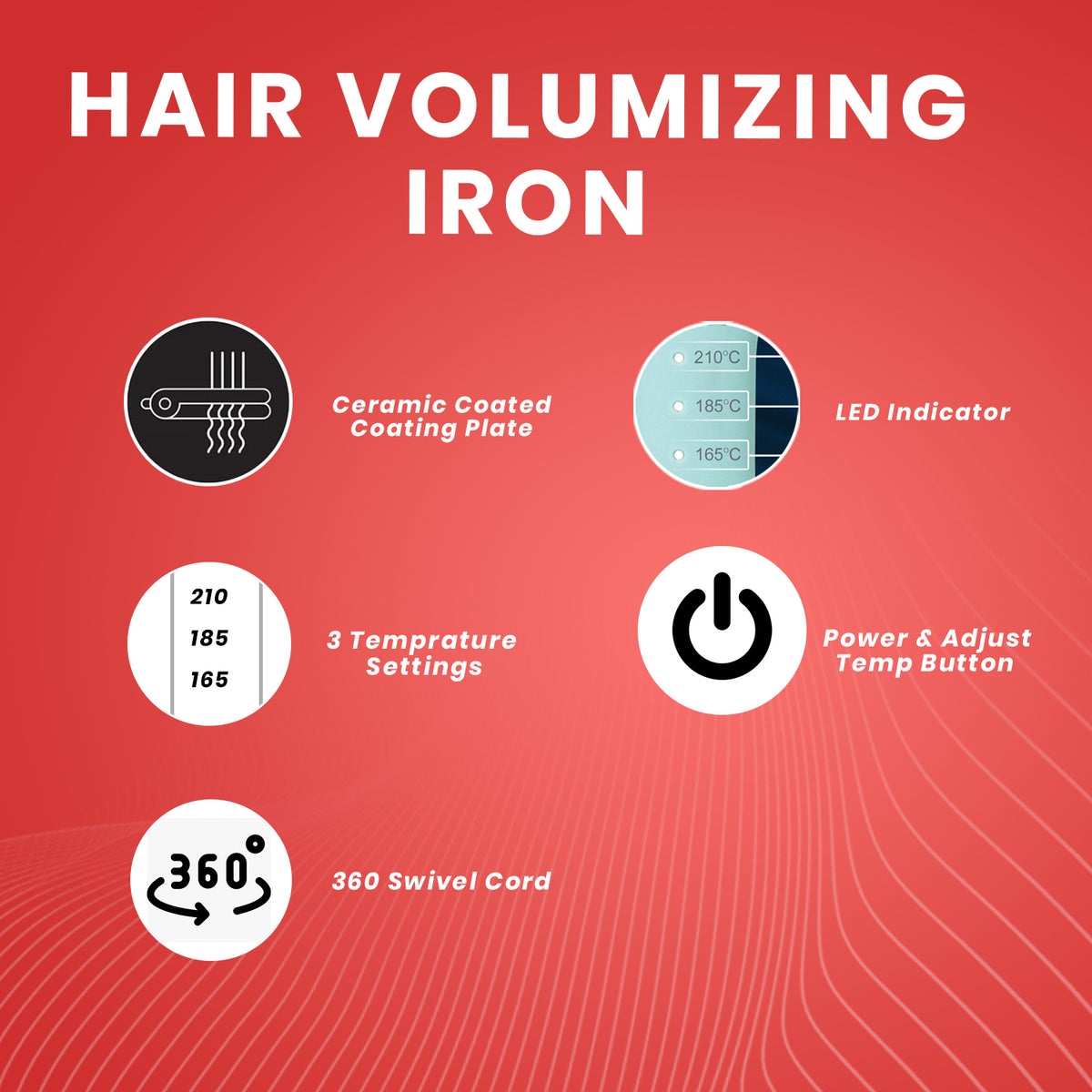 VGR V-531 Hair Volumizer 165°C to 210°C Heat Producer For Women, Green