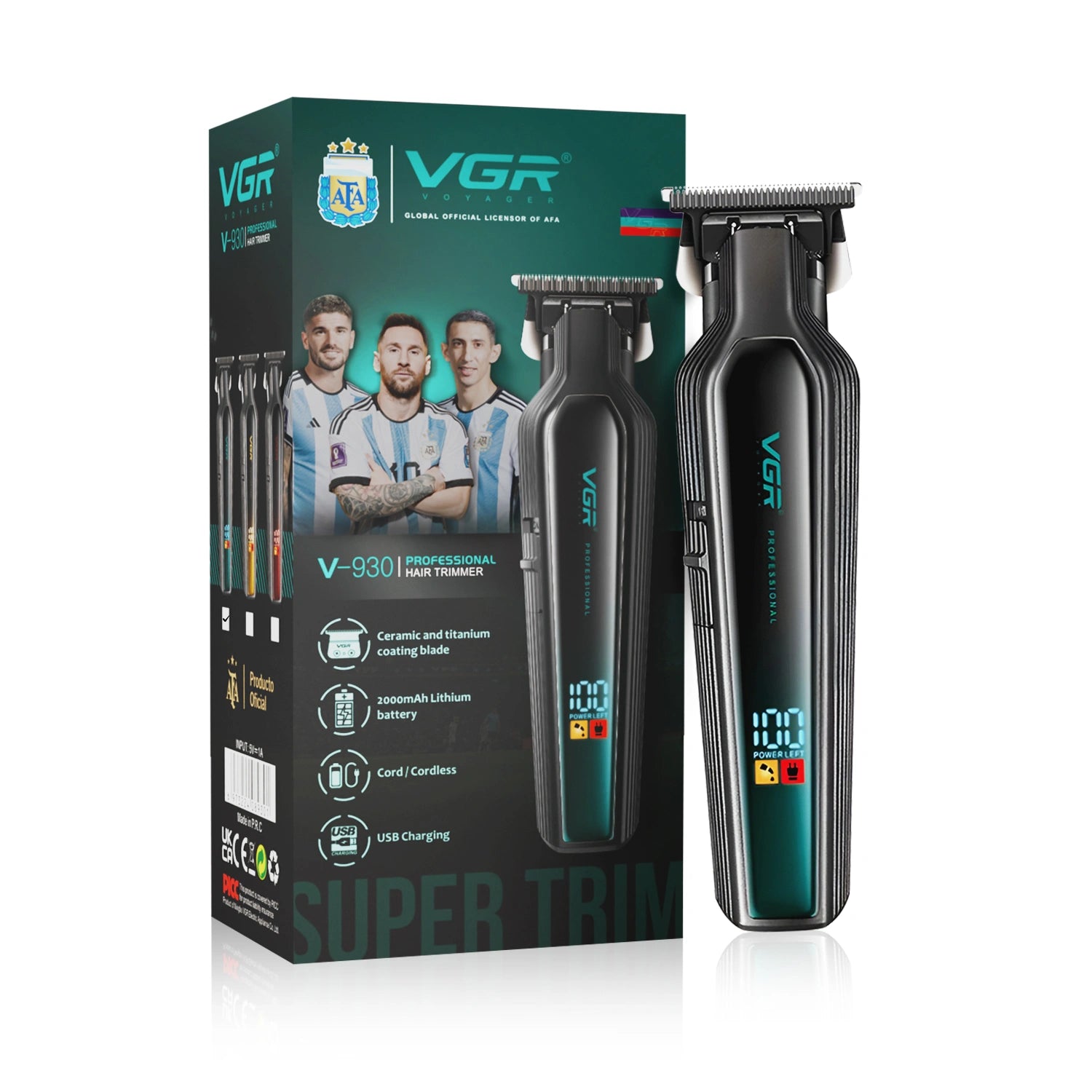 VGR V-930 Professional Cord/Cordless Hair Trimmer for Men's & Boy's