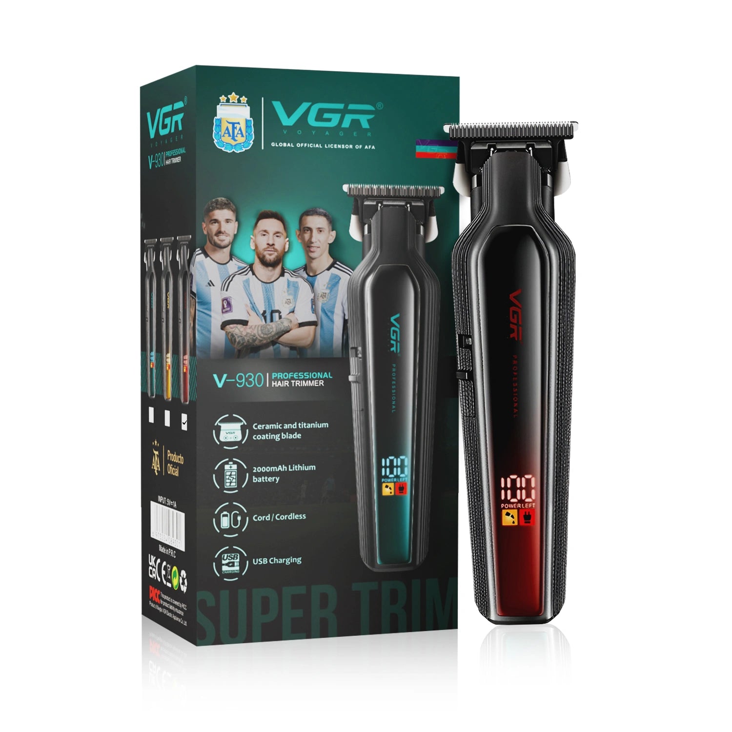 VGR V-930 Professional Cord/Cordless Hair Trimmer for Men's & Boy's