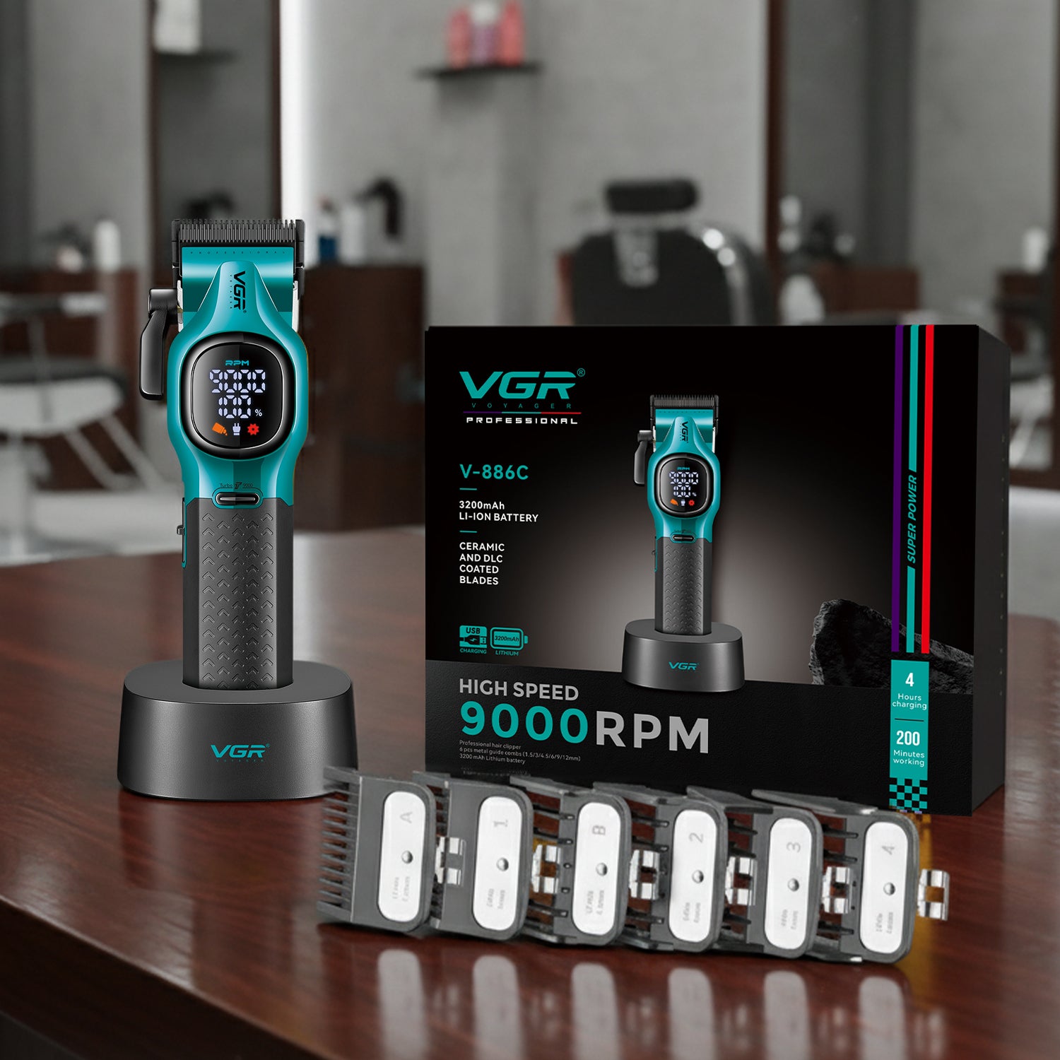 VGR V-886C Professional Hair Clipper