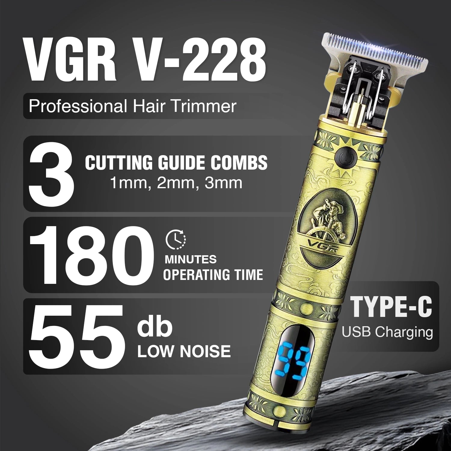VGR V-228 Hair Trimmer For Men