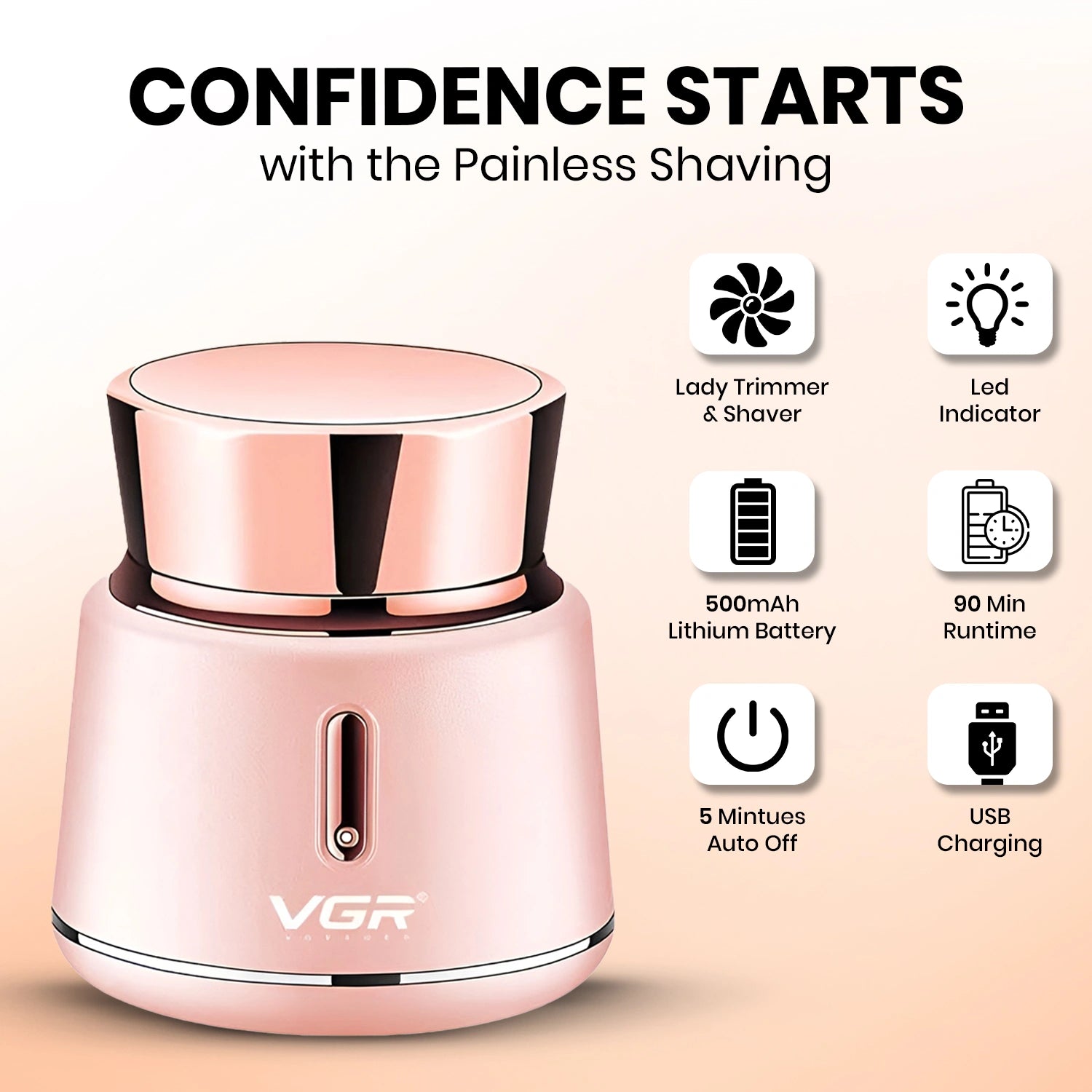 VGR V-737 Professional Lady Shaver