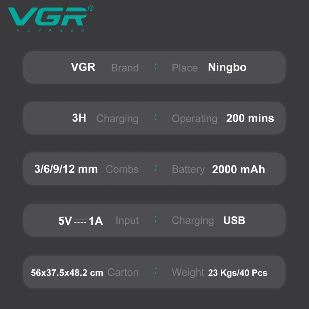 VGR V-209 Professional Pet Hair Clipper