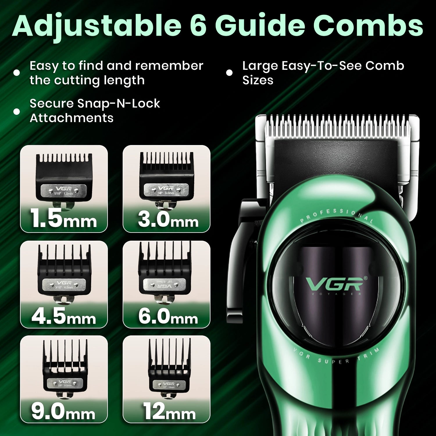 VGR V-166 Professional Hair Clipper for Salon Professionals and Personal Use