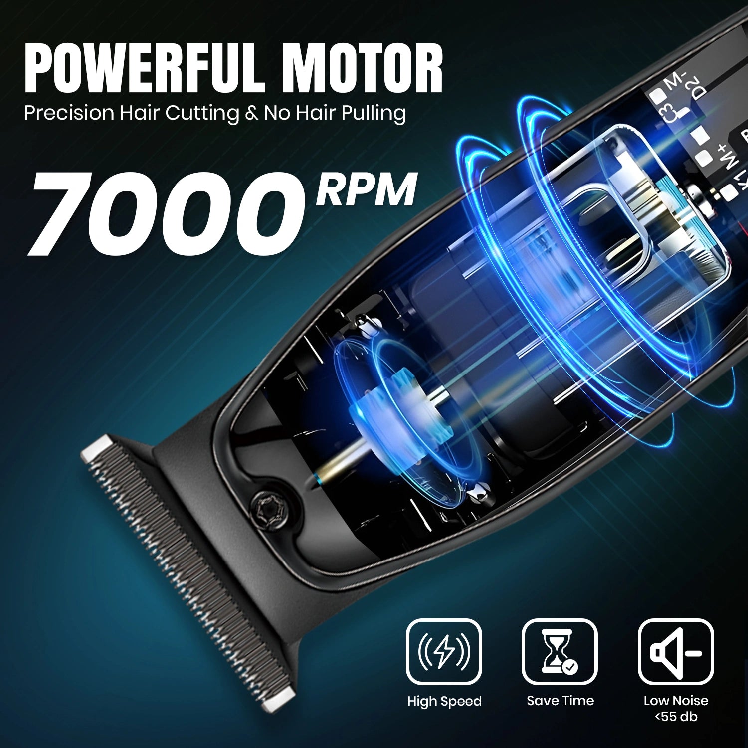 VGR V-945 Professional Trimmer 180 min Runtime 4 Length Settings (Black)