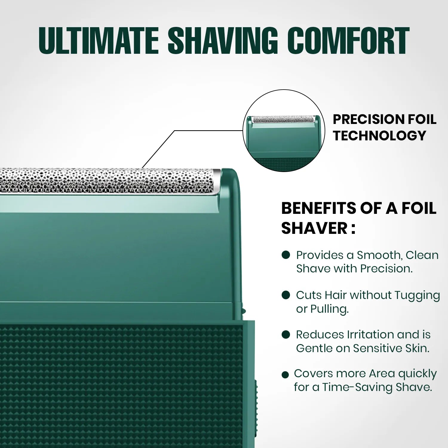 VGR V-376 Professional Pocket Size Shaver For Men (Green)