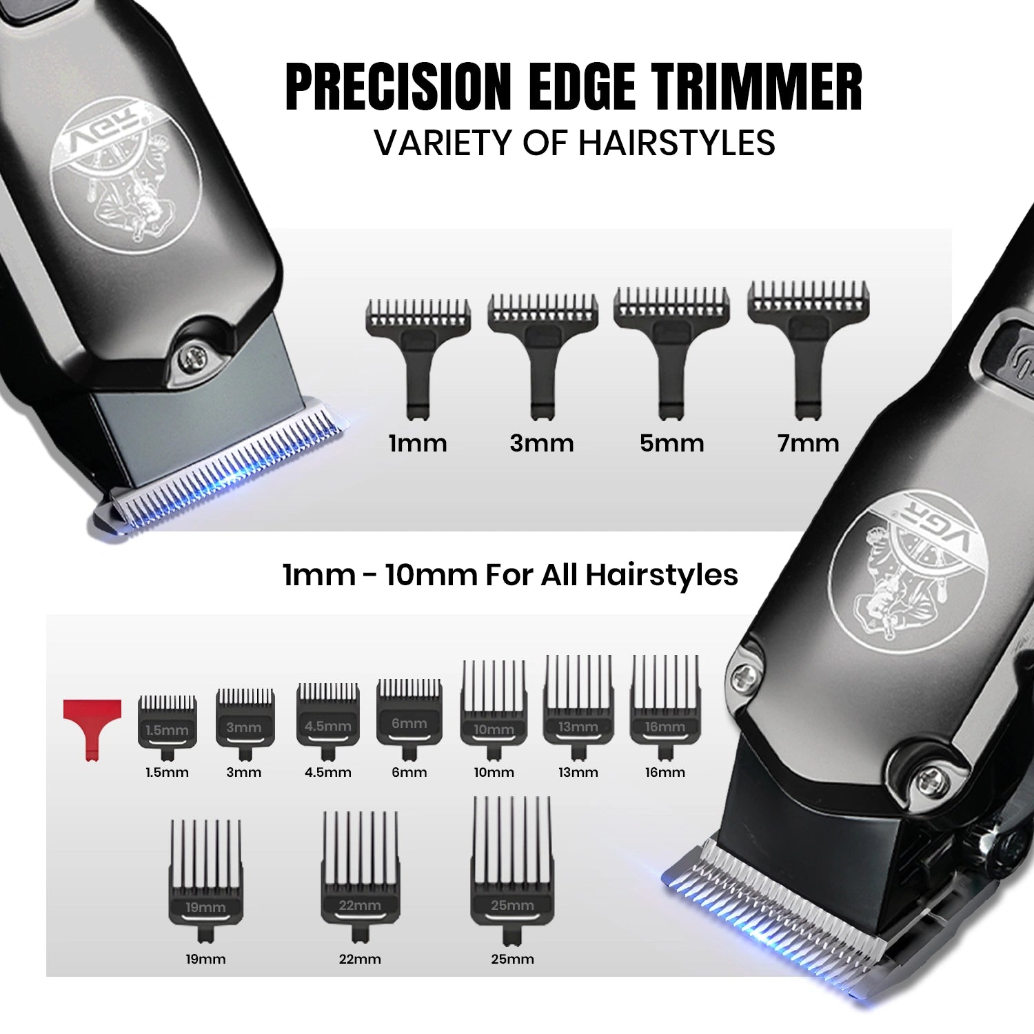 VGR V-675 Professional Cord/Cordless Hair Clipper & Trimmer Set
