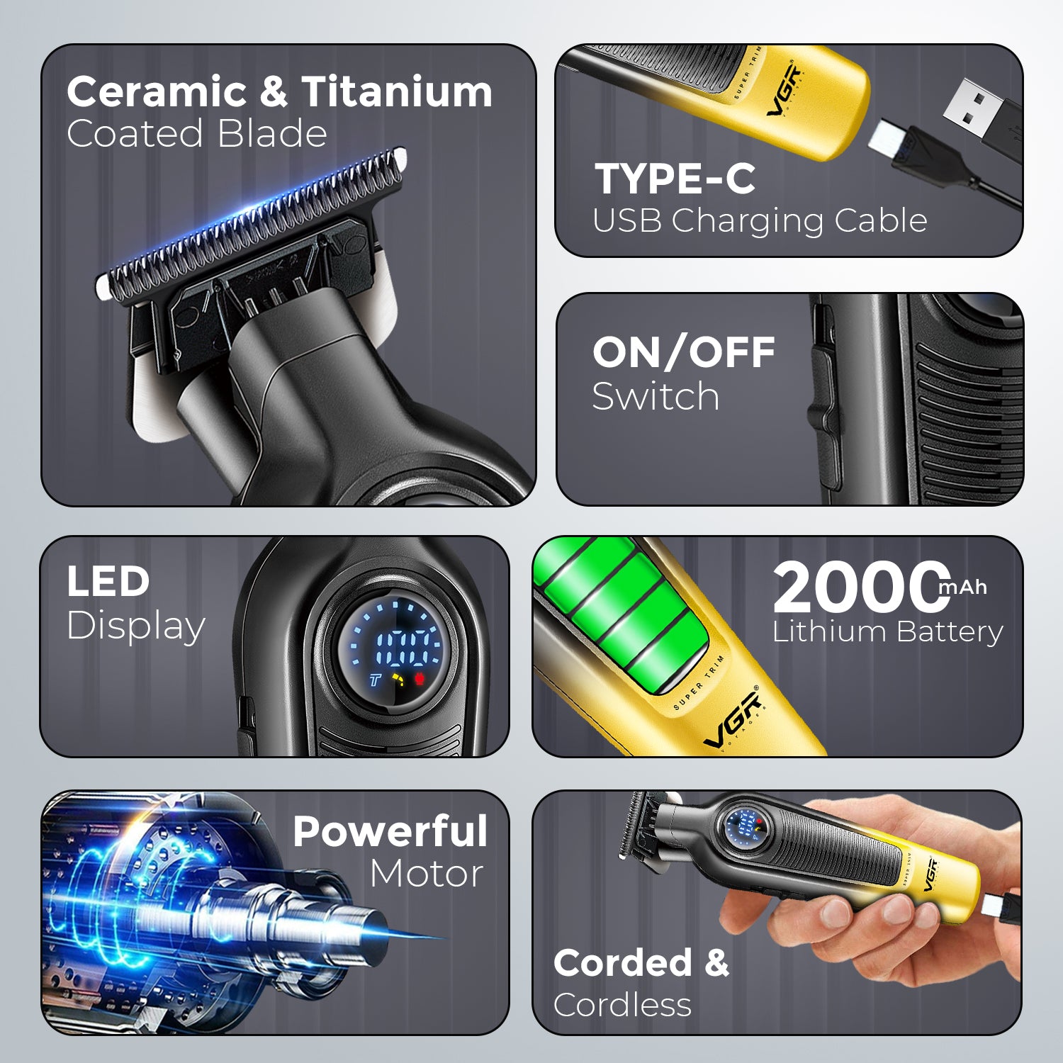 VGR V-996 Professional Hair Trimmer