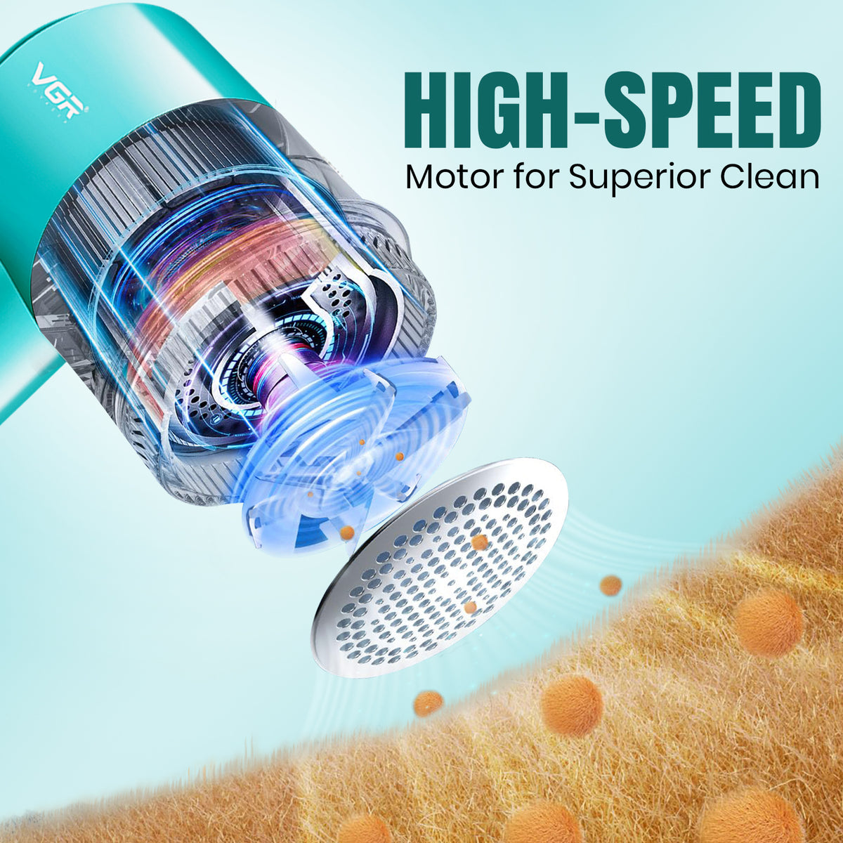 VGR V-811 Professional 2-in-1 Lint Remover, 90 Min Runtime, Green