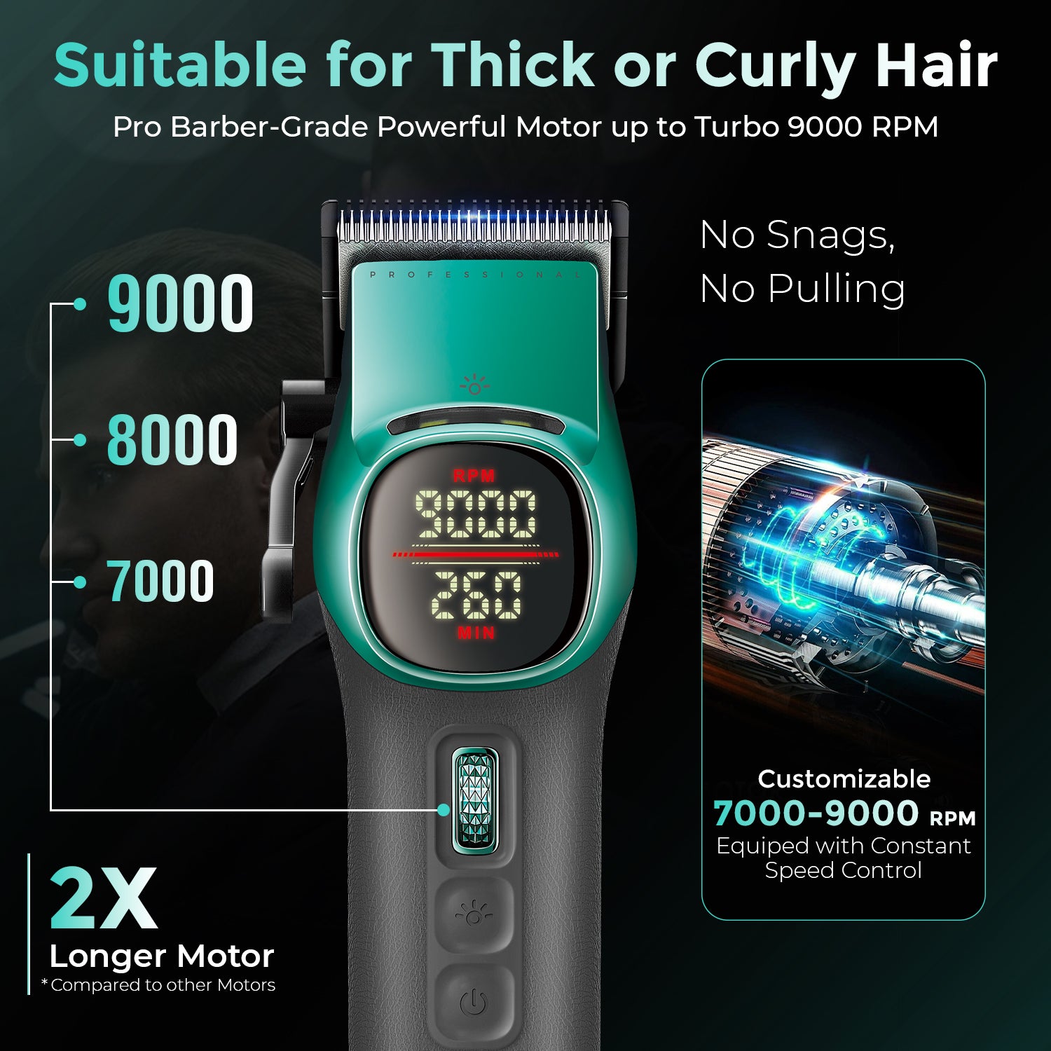 VGR V-885 S2 Rotafinity Pro 2 in 1 Barber Set