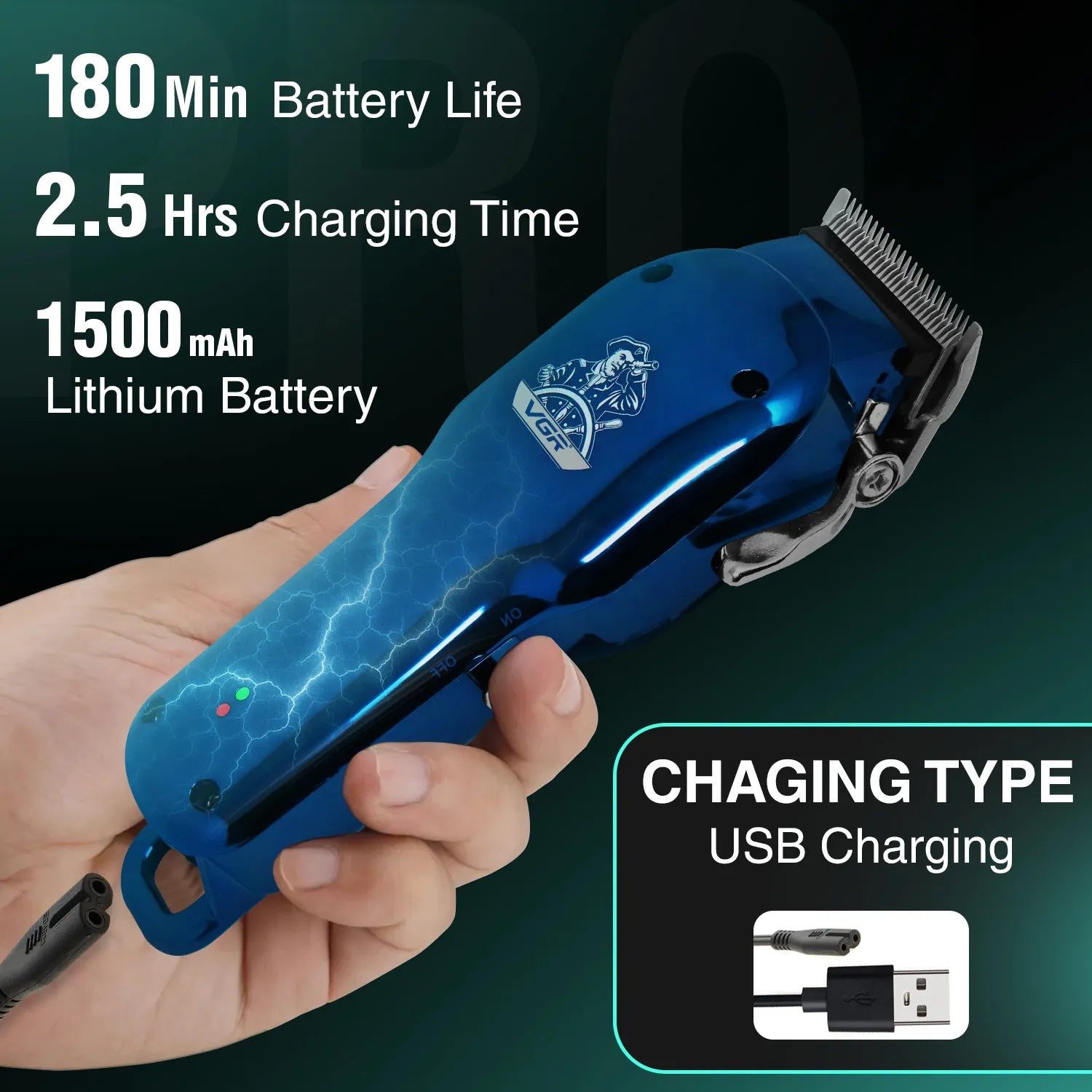 VGR V-679 Hair Clipper For Men