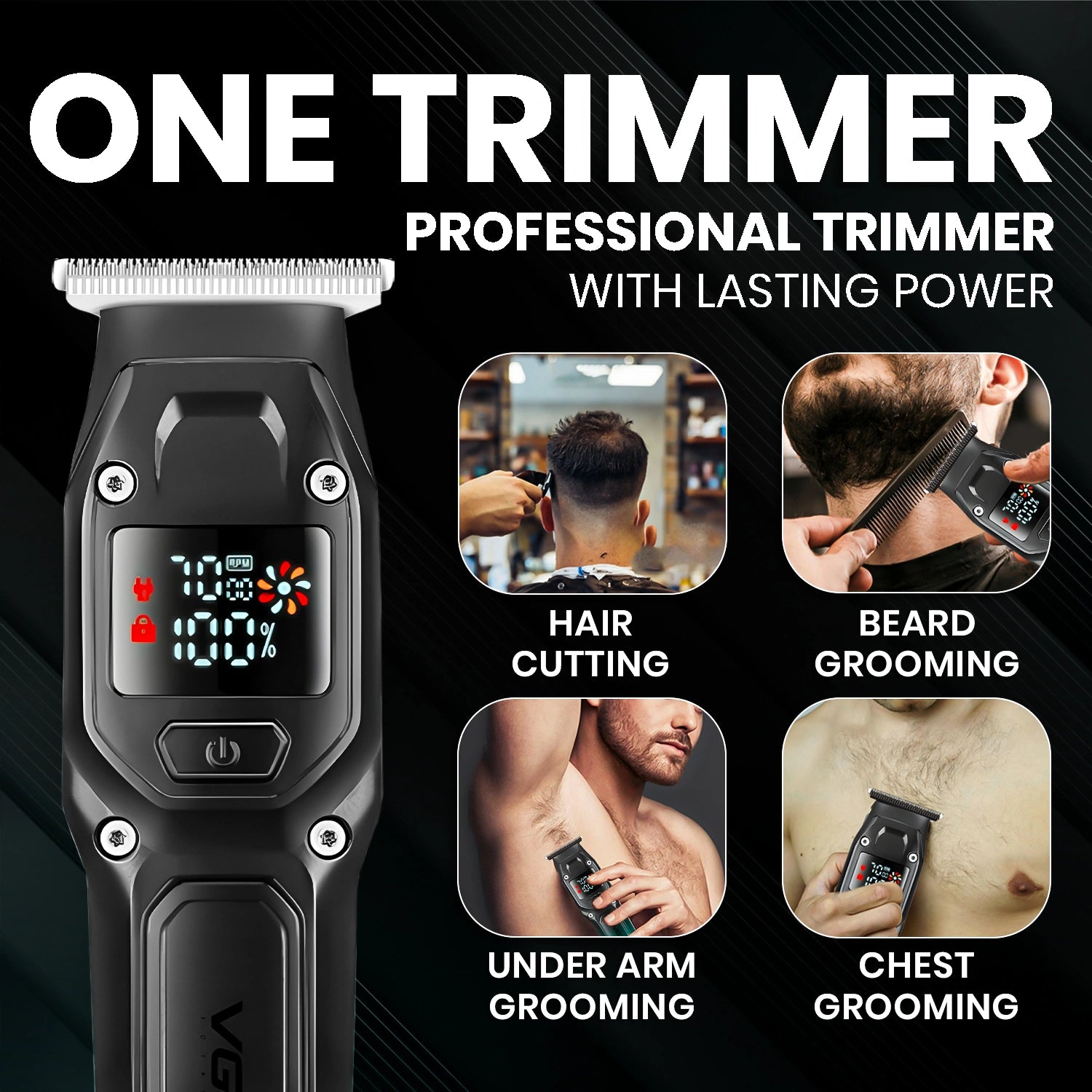 VGR V-964 Professional Hair Trimmer Cord/Cordless For Men's