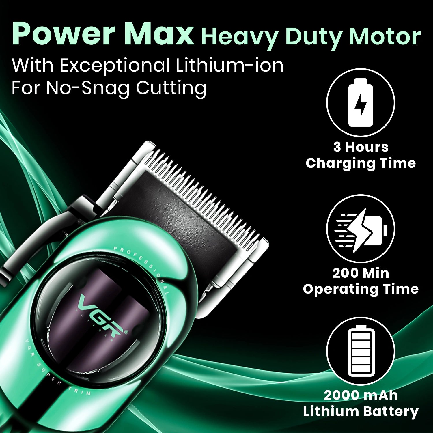 VGR V-166 Professional Hair Clipper for Salon Professionals and Personal Use