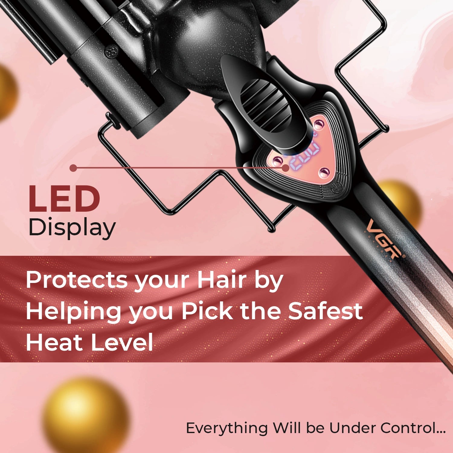 VGR V-590 Professional Curling Iron