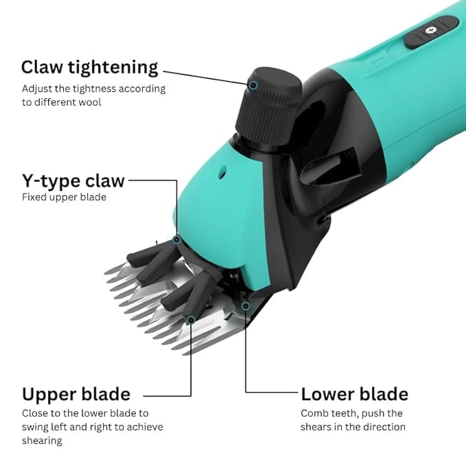 V-816 Professional Sheep-Goat Hair Cutting Clipper, Green Pet Hair Trimmer