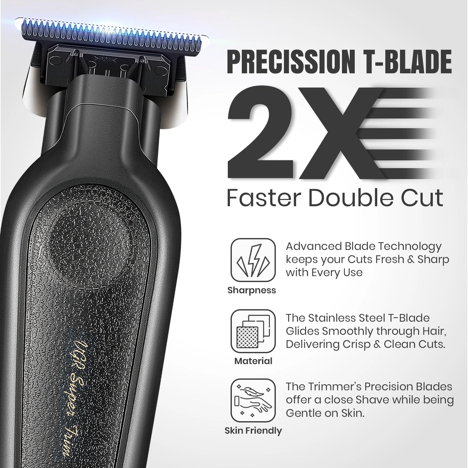 VGR V-995 Professional Hair Trimmer for Men (Black)
