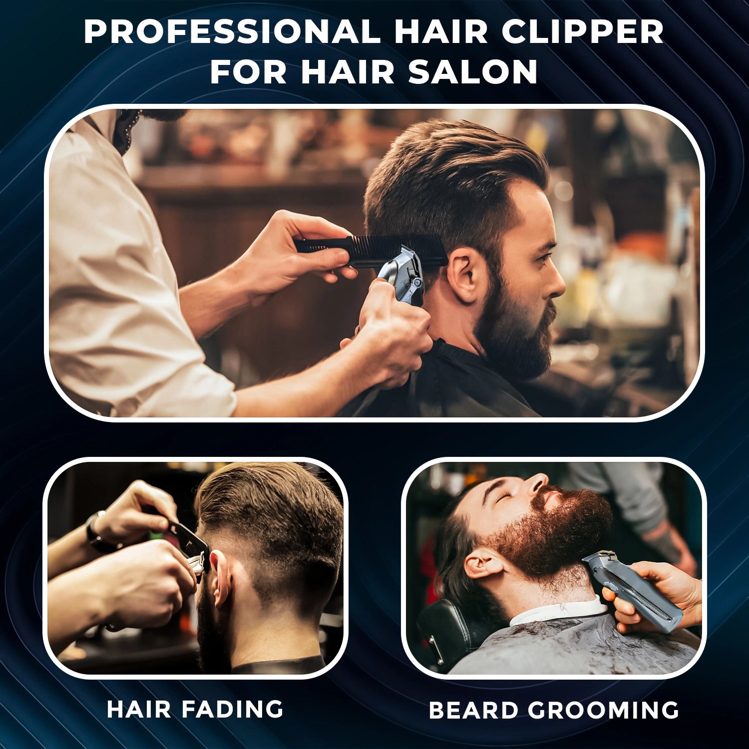 VGR V-276 Professional Salon Quality Hair Clipper for Men's (Sliver)