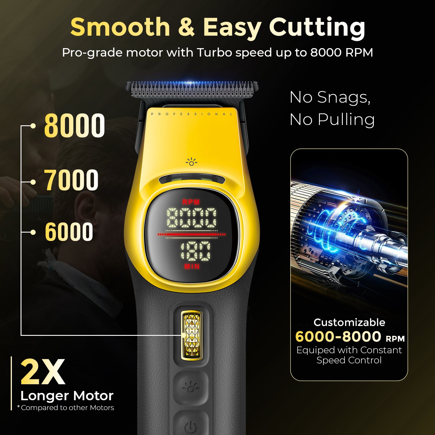 VGR V-885 S2 Rotafinity Pro 2 in 1 Barber Set