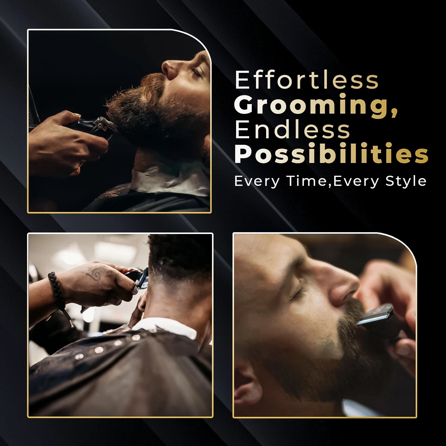 VGR V-651 Professional Salon Series Hair Clipper for Salon & Men's (Black)