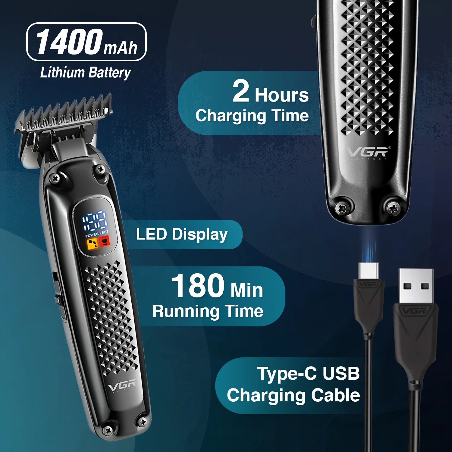 VGR VL-972 Limited Edition Hair Trimmer For Men