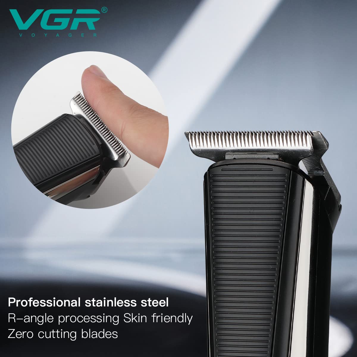 VGR V-926 Professional Hair Trimmer 90 minutes runtime with T Blade and LED Indicator