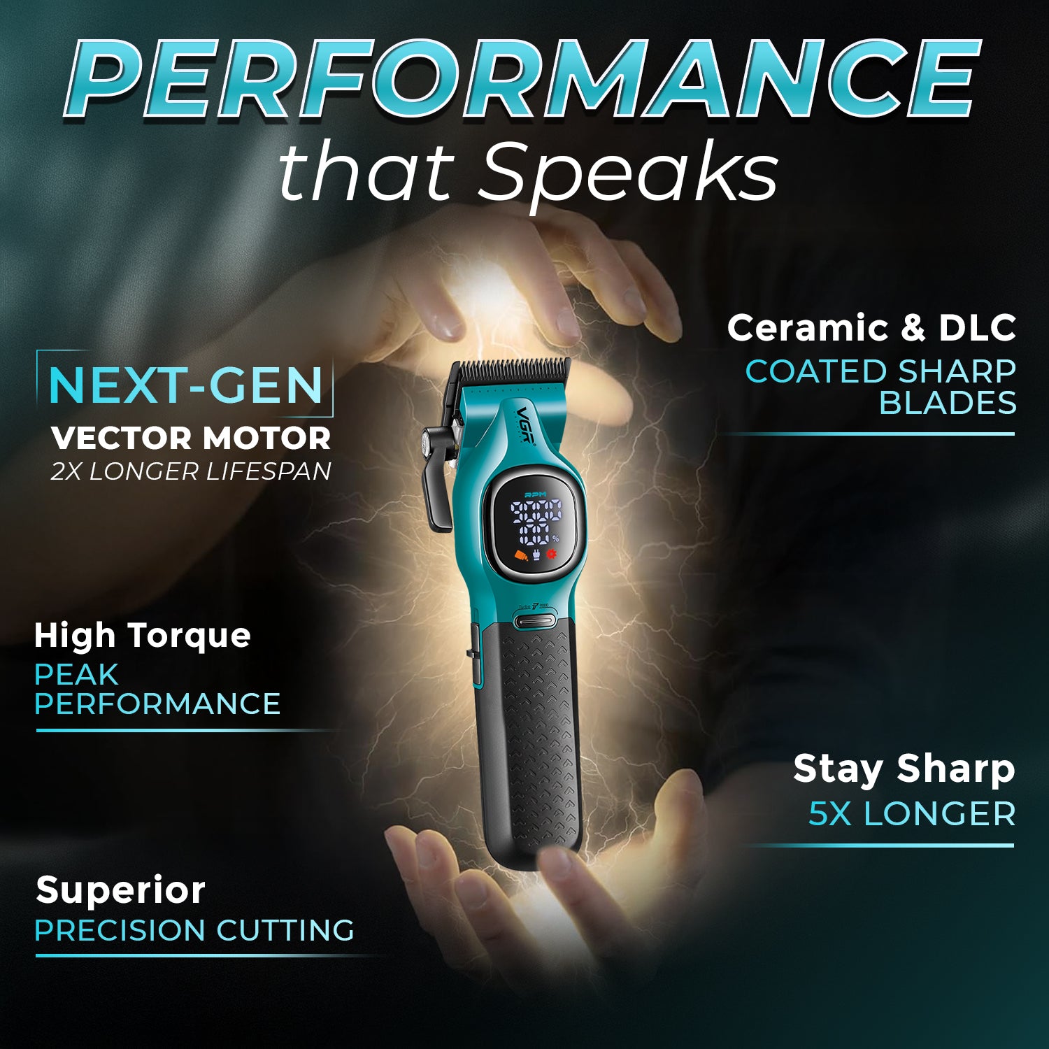 VGR V-886C Professional Hair Clipper