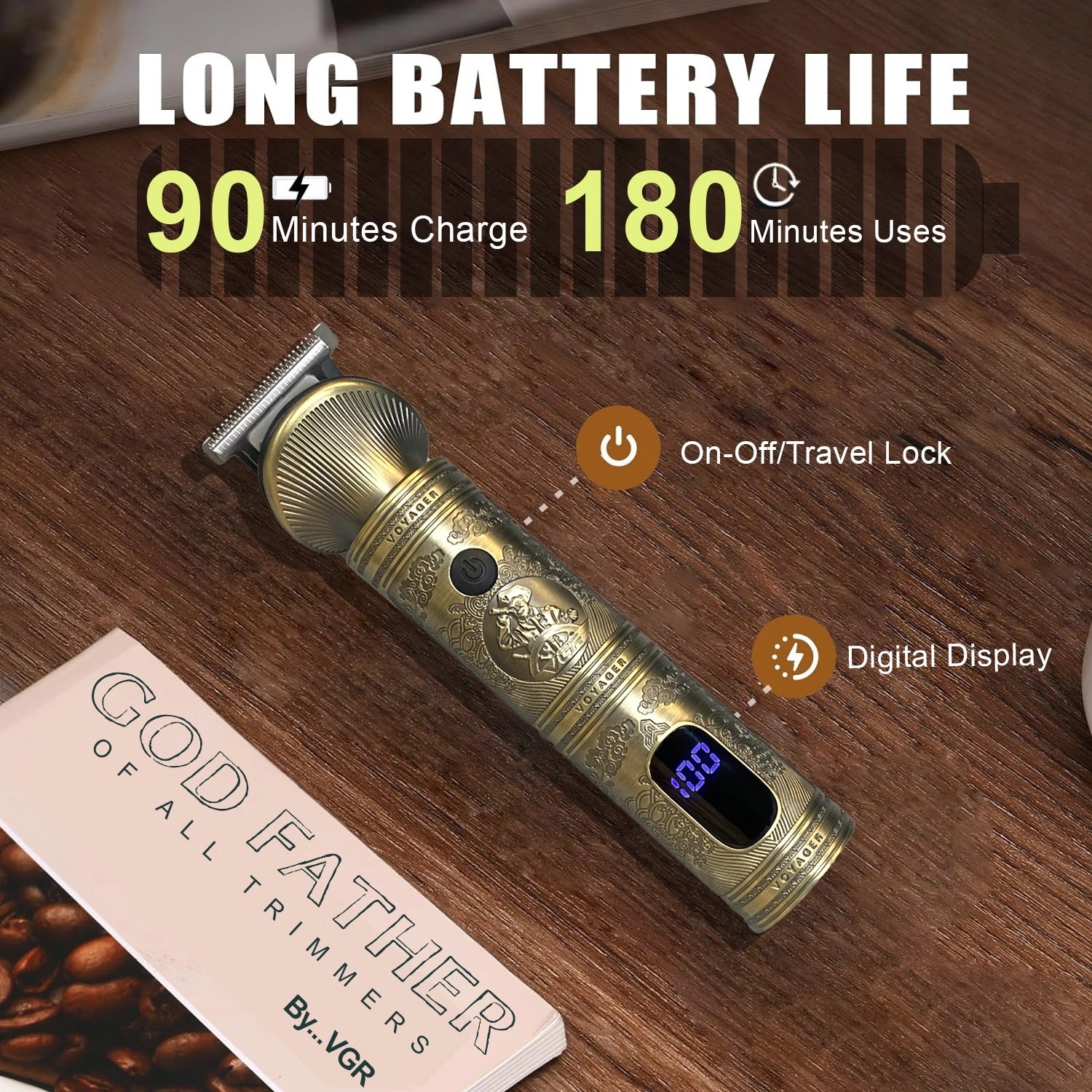 VGR V-106 Men's 16 in 1 Grooming Kit Gold